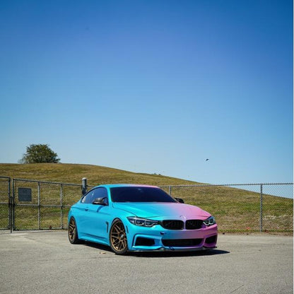 Laser Pink To Blue Gradient Custom Vinyl Wrap product image 4 - Veloro automotive vinyl wrap