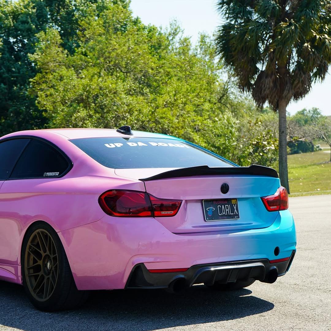 Laser Pink To Blue Gradient Custom Vinyl Wrap product image 7 - Veloro automotive vinyl wrap