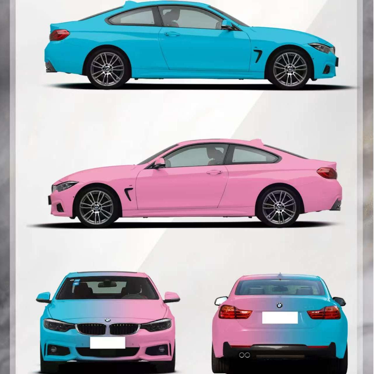 Laser Pink To Blue Gradient Custom Vinyl Wrap product image 9 - Veloro automotive vinyl wrap