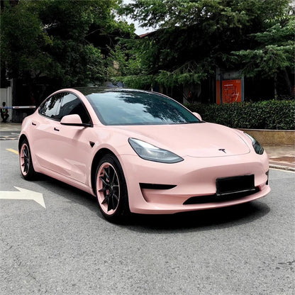 Gloss Pearl Baby Pink Car Vinyl Wrap PET product image 5 - Veloro gloss vinyl wrap