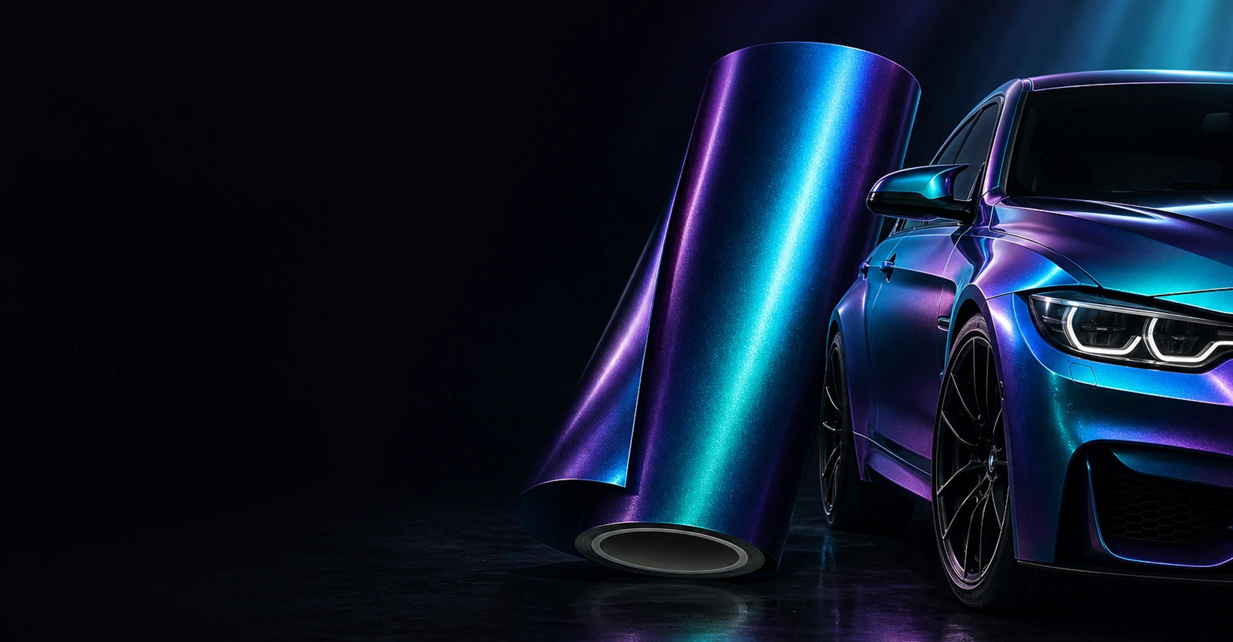 Veloro premium automotive vinyl wrap and colored PPF brand hero