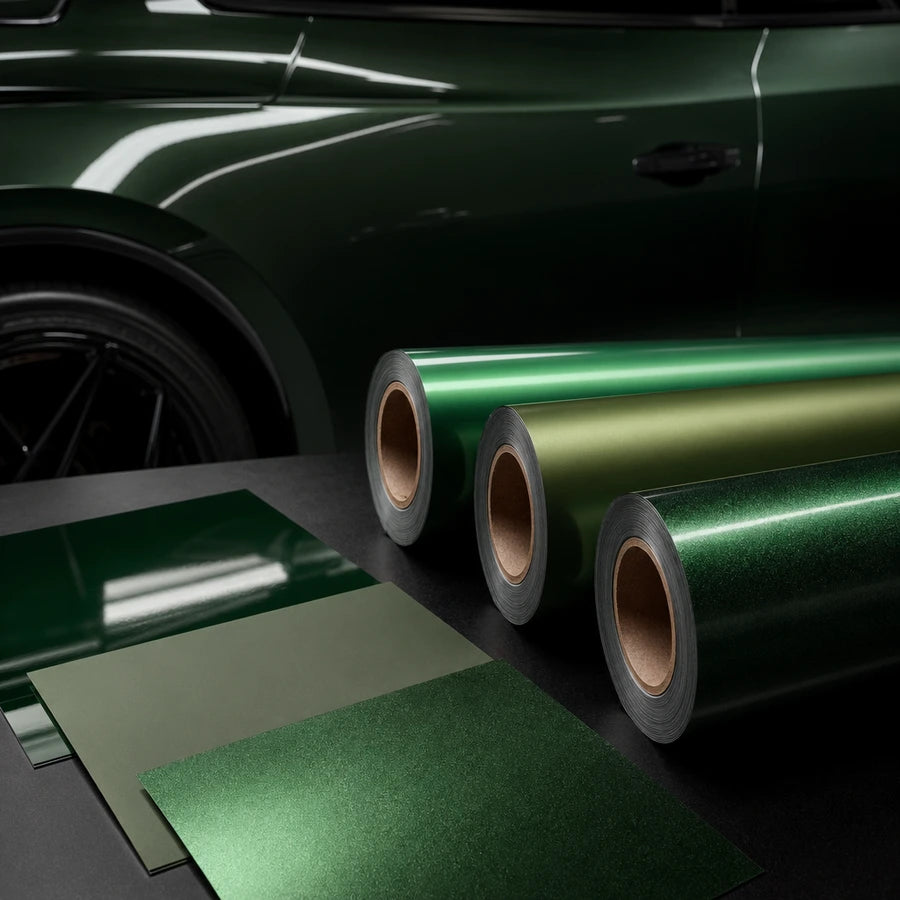 Green Vinyl Wraps automotive vinyl wrap film collection