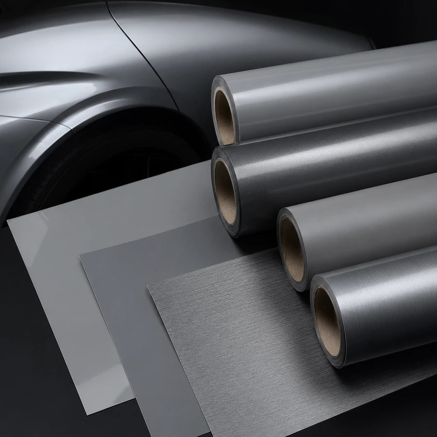 Grey Vinyl Wraps automotive vinyl wrap film collection