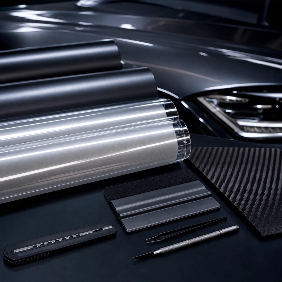 Veloro premium automotive wrap film and PPF detail